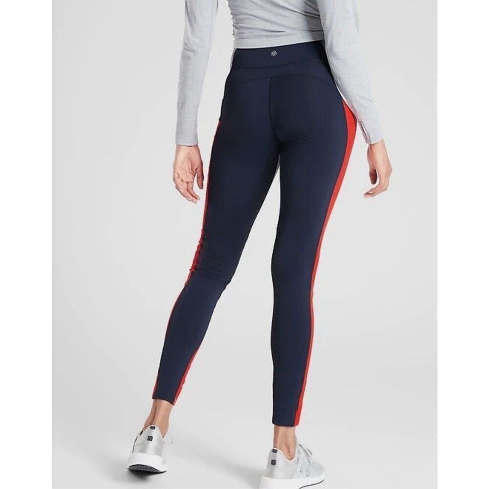 Athleta Crest Colorblock Leggings EUC